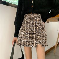 【CC】♟❒✌  Korean Wrap Hip Waist Skirts Woolen New A Faldas Mujer Moda