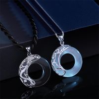 Heaven Officials Blessing Couple Necklaces Moonlight Pendant Necklace For Lovers Tian Guan Ci Fu Jewelry Valentine 39;s Day Gift