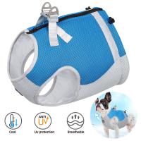 Pet Dog Summer Cooling Vest Harness For Small Medium Dogs Travel Hiking Reflective Adjustable Uv Protection Pug Cooler Clothes