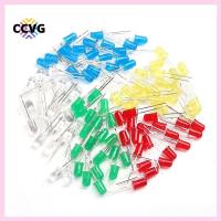 CCVG 100ชิ้นลูกปัดโคมไฟ LED ไฟ Led 5มม. 5มม. สารพัดประโยชน์ DIY ชุด2ขา