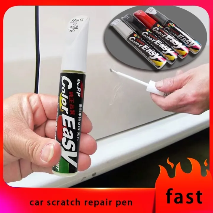 Car Paint Pen Pearl White Scratch Repair Agent Black Deep Descaling