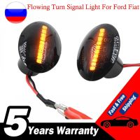 ไฟเลี้ยวไดนามิก LED 1คู่สัญญาณไฟไฟต่อเนื่องสำหรับ Fiat 500 Ford KA Lancia Lybra Ypsilon Alfa 4C สำหรับ Maserati