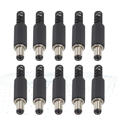 Connector Male DC Power Jack Plug 2.1 x 5.5 DC Power Male Plug Jack Adapter Connector Socket For CCTV Camera  Wires Leads Adapters