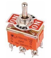 ♠ AC 15A/250V 3 Three Position On/OFF/ON DPDT 2P2T Toggle Switch Lock New 6 Screw Terminal