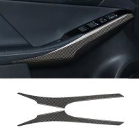 For Lexus IS250 2013-2019 Inner Door Armrest Decoration Cover Sticker Decal Frame Trim Car Interior Accessories Carbon Fiber