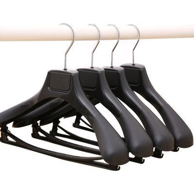 [hot]∏❐✻  5pcs Wide Shoulder Coat Hanger Trackless Drying Hangers Rack