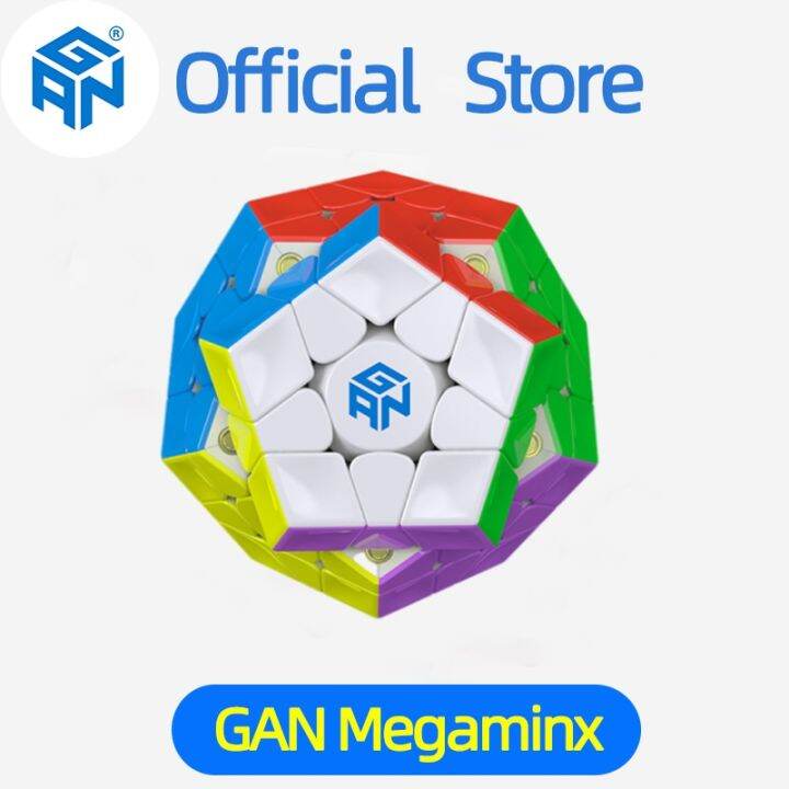 Gan Megaminx M X Magnetic Speed Cube Stickerless Professional Magic Cube Twelve Sided