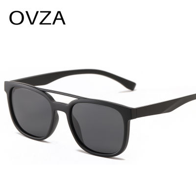 OVZA แว่นกันแดดแฟชั่นโพลาไรซ์สำหรับผู้ชาย TR90 2022,แว่นตาใส่ขับรถกรอบสี่เหลี่ยมผืนผ้าปี S4097