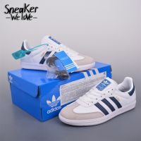 2023 New HOT [Original] AD* Samiba- O G Outdoor Leather Upper Low Top Breathable Soft Outdoor Fashion Comfortable Casual Sports Sneakers Board Shoes