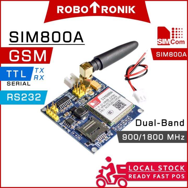 SIM800A GSM (5~12V) Module w Antenna SIM 800 800A GPRS SMS Call Arduino ...