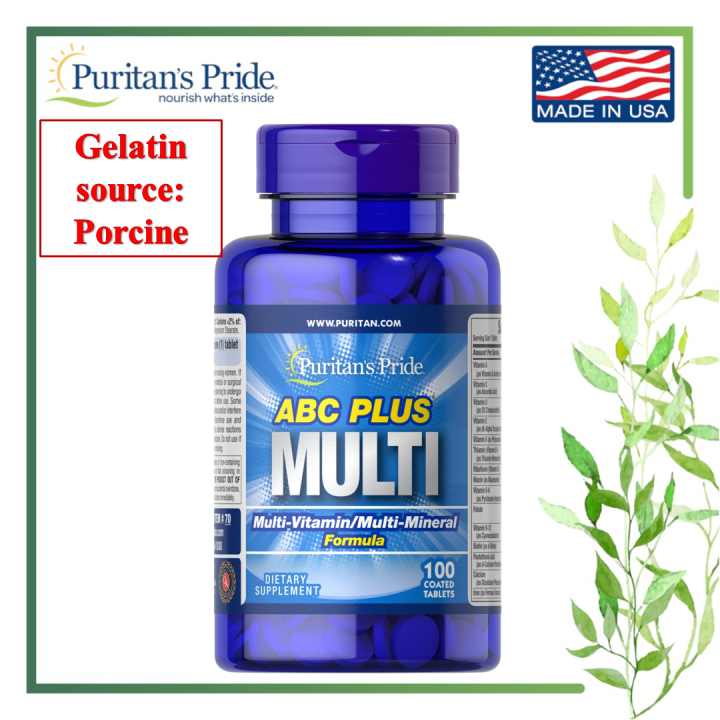 Puritan's Pride [EXP 10/25] ABC Plus Multivitamin and MultiMineral