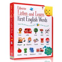 English original picture book touch phonable English word card listen and learn English words childrens early childhood enlightenment cognition book early childhood education textbook audio book Usborne point reading