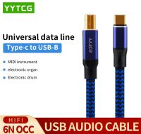 【LZ】❡  Yytcg hifi cabo usb tipo c para tipo b 6n occ hifi cabo de dados linha de dados universal cabo de áudio usb