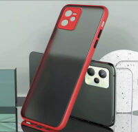 เคสกันกระแทก Case Realme C35 ปุ่มสีผิวด้าน ขอบนิ่มหลังแข็ง