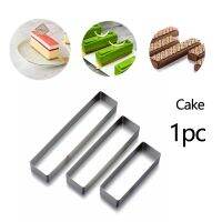 3 sizes  Stainless Steel Mousse Ring Rectangle Cake Ring Cookie Cutters Mousse Baking Cake Mold Tiramisu Bake Tools Hot Sale Bag Accessories