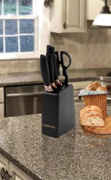 Farberware Black 30-Piece Spin & Store Cutlery Set