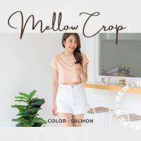 Pela.bkk Mellow crop top เสื้อครอป สีพีชอ่อน (Salmon)