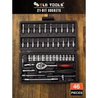 YI ชุดเครื่องมือช่าง ชุดเครื่องมือประแจและบล็อก 46 ชิ้น 46-Piece Socket Set ประแจ  ไขควง