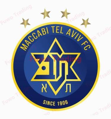 สติกเกอร์ติดขายรถร้อน Maccabi Tel Aviv สติ๊กเกอร์ติดหน้าต่างตัวรถไวนิลแต่งรถรถยนต์ Deocr