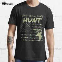 This Can Hunt American Flag Shirt Sticker T-Shirt Couples Shirts Custom Aldult Teen Unisex Digital Printing Tee Shirt