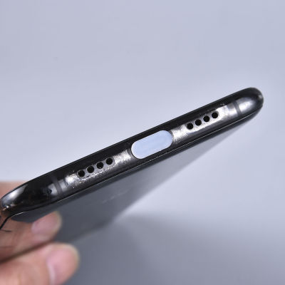 XJ-6PCSSET Type C Phone Dustproof Plug USB 3.1 Charger Port Transparent Black Color Protector Cover