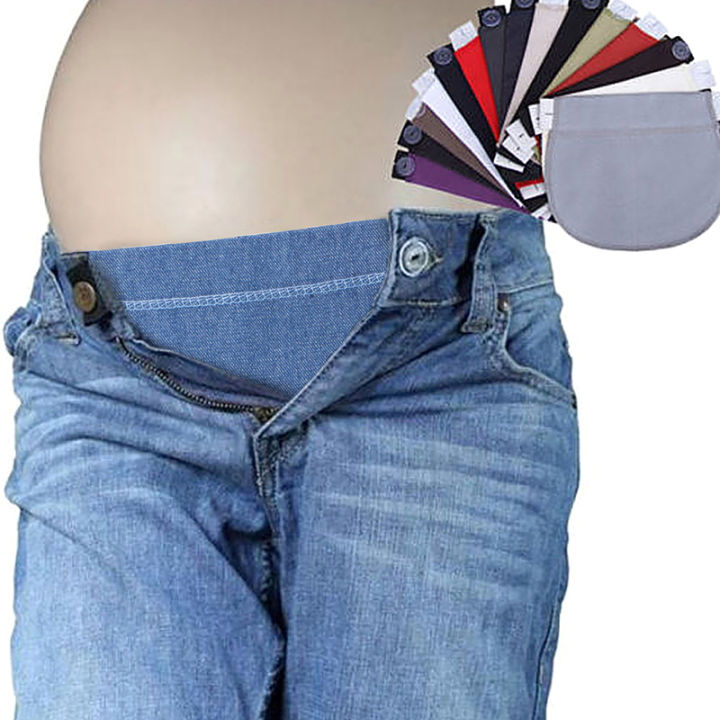 เดือน-กางเกงผ้ายืดเอวยางยืดปรับได้เข็มขัดการตั้งครรภ์คลอดบุตร