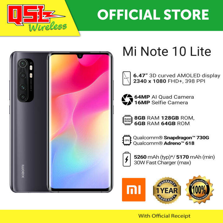 mi note 10 lite processor