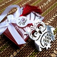 Marcapaginas Owl Book Markers Birds With Tassels Metal Bookmark Stationery For Kids Gift