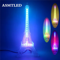 USB 5V Eiffel Tower Night Light WS2812B 48 Leds Individually Addressable Smart SK6812 Colorful Led Chip Decoration Lamp Light