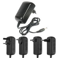 ☬♠ Black 3V 5V 6V 9V 7V 12V 1A 2A EU US UK AU DC Power Adapter 5.5x2.5mm AC to DC LED Lighting Guitar Power Charger 1M 110V 250V