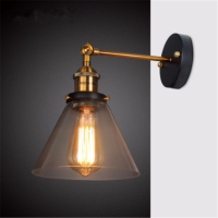 Industrial vintage wall sconce Loft R light fixtures ss WALL Lights Indoor Bedroom Bathroom Balcony Bar light Wall Lamp