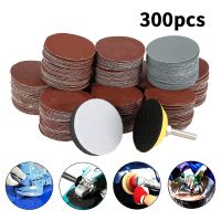 300pcs Sanding Discs 2 Inch Alumina Sanding Pads 80-3000 Grit Sanding Paper Buffing Sheet Sandpaper for Drill Grinder Rotary Too Power Sanders