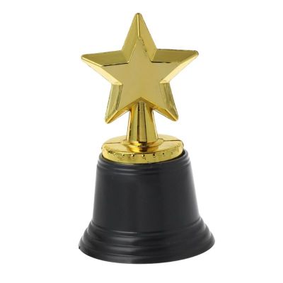 12ชิ้นถ้วยรางวัลรางวัลดาวทอง4.5 " ถ้วยรางวัลดาวทองสำหรับผู้ชนะรางวัลออสการ์ปาร์ตี้ฮอลลีวู้ดโรงเรียนจำนวนมาก