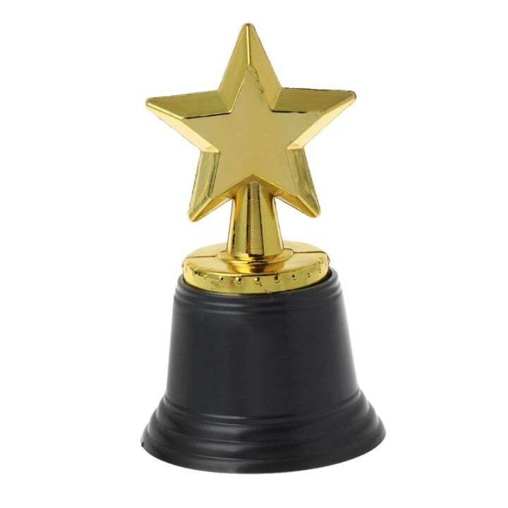 12PCS Star Gold Award Trophies 4.5\