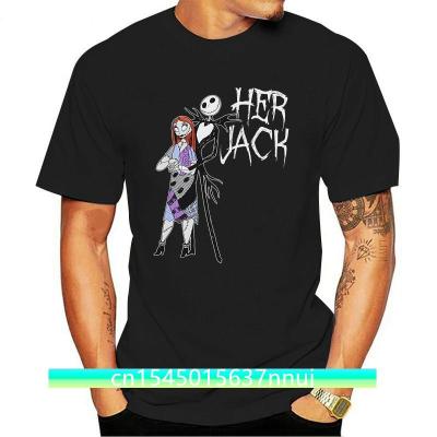 Nightmare Before Christmas His Jack Her Sally T Shirt Arrival Male Tees T Shirt Discounts
