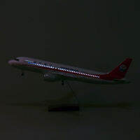 2023 มีล้อพร้อมไฟ A319 เสฉวนแอร์ไลน์ 3U8633 เครื่องบินจำลองเครื่องบินจำลองรุ่นเดียวกับกัปตันจีน