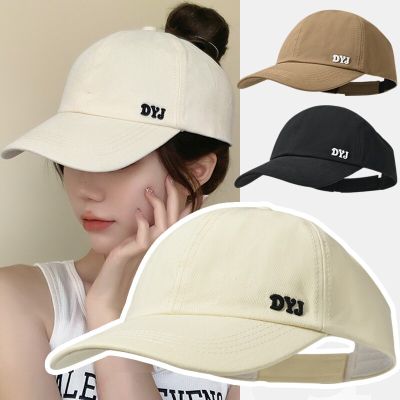 Summer Sun Hat Empty Top Ponytail Baseball Cap Women Lady Solid Color Adjustable Outdoor Visor Casual Sports Golf Tour Caps