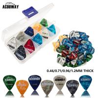 50 Pieces Celluloid Guitar Picks Mediator Thickness 0.46 /0.71/0.96/1.2 MM Electric Bass Pick Plectrum Guitar Accessories