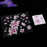 【CC】 Floral Car Stickers Pink Vinyl Bumperl Window Ipad for Tuning Styling Accessories