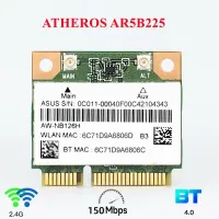 AR5B225 for AzureWave AW-NB097H AW-NB100H AW-NB126H AR3012 Half Mini PCI-E Wifi BT4.0 Wlan Wireless laptop network Card 150M