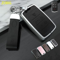 ZOBIG อลูมิเนียมสำหรับรถ Key Fob Cover Case,พวงกุญแจโลหะ Shell สำหรับ Land Rover Range Rover Sport Evoque Velar Discovery 5