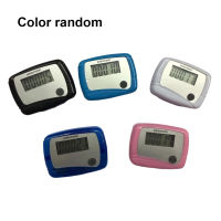 แบบพกพาสีสุ่ม Pedometer พร้อมคลิปหน้าจอ LCD วิ่งเดินเดินทางขั้นตอนเคาน์เตอร์ฟิตเนสติดตามการออกกำลังกาย