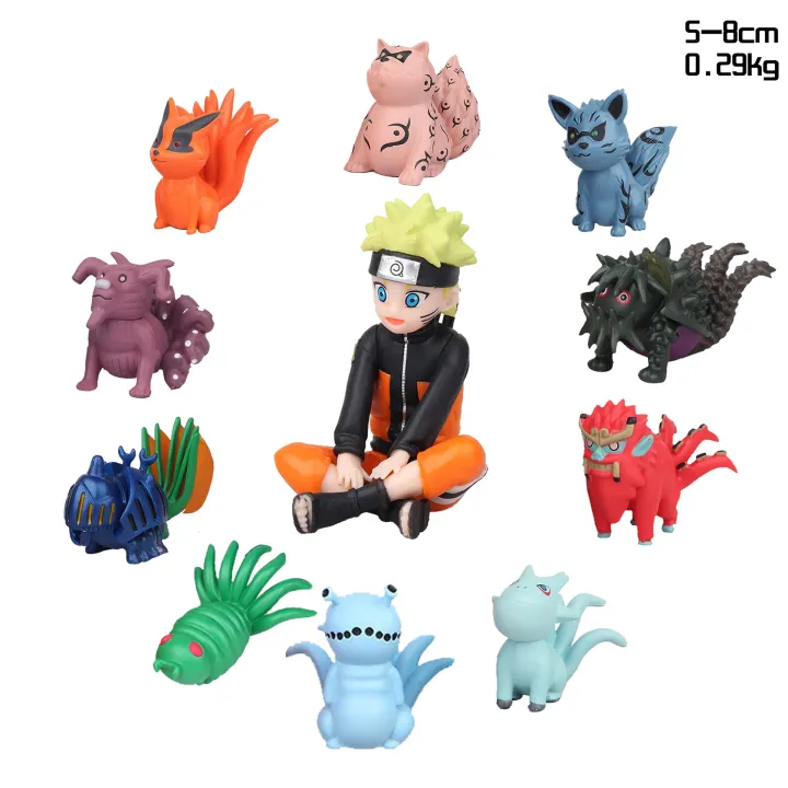 Bốn bộ đồ chơi tay của Naruto Thứ Sáu: Naruto, Menma, Orochimaru, Kakuzu,  Hinata và Neji. ZZ-770 - Cây Sen Đá - Nomi - Ngọc Minh