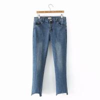 Large  Size High Waist Women Jeans Ankle Length Denim Trousers