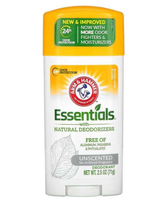 Arm & Hammer Essentials Unscented Men and Women Deodorants ขนาด 71g ดี