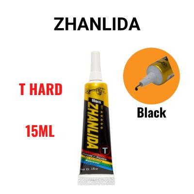 Zhanlida T Hard Setting 15ML Black Contact Adhesive Universal Repair Glue With Precision Applicator Tip Adhesives Tape