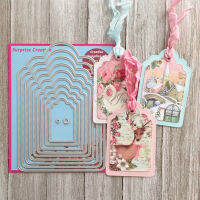 ขนาดใหญ่ตัด Dies แฟนซีแท็กเจาะสมุดภาพ DIY Cardmaking กระดาษหัตถกรรม Surprise Creation-ygdds