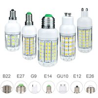 หลอดไฟข้าวโพด E27แบบไร้สาย1/6/10ชิ้น SMD 5W 6W 7W 8W 10W 12W 15W 20W โคมไฟ AC 220/110V เทียนโคมระย้าสำหรับการตกแต่งบ้าน