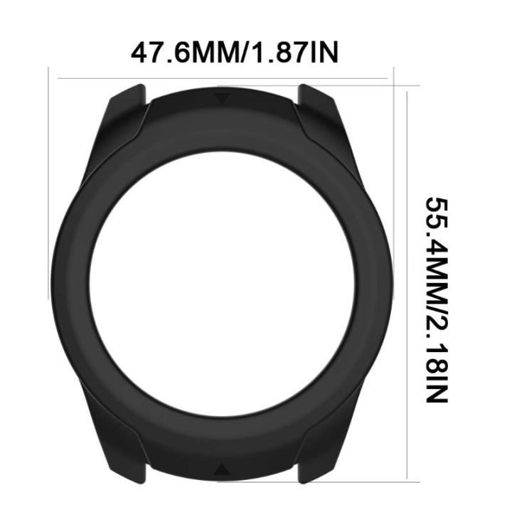 silicone-protector-soft-shell-protective-frame-case-cover-skin-bumper-for-ticwatch-pro-smart-watch