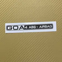 สติ๊กเกอร์* GOA 4 ABS • AIRBAG สีดำ ติดท้ายกระบะ TOYOTA TIGER ราคาต่อชิ้น